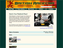 Tablet Screenshot of britishracecar.com